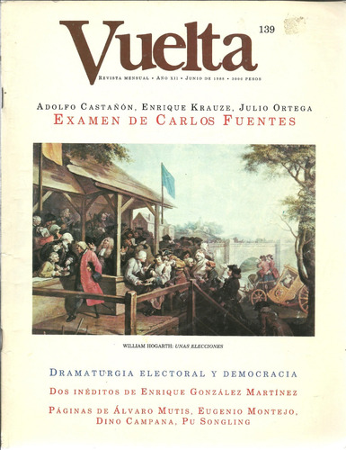 Revista Vuelta No. 139 | Examen De Carlos Fuentes