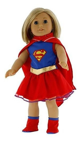 Ropa Super Girl Doll Para Muñecas De 18 : Super Hero Outfit