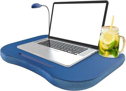Laptop Lap Desk, O Table With Foam Filled Flee E  Ushi...