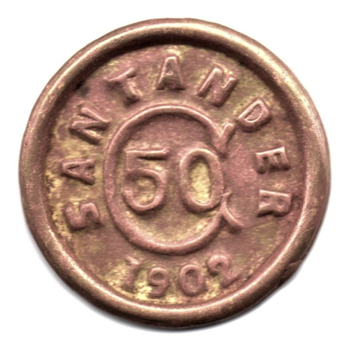50 Centavos 1902 Santander