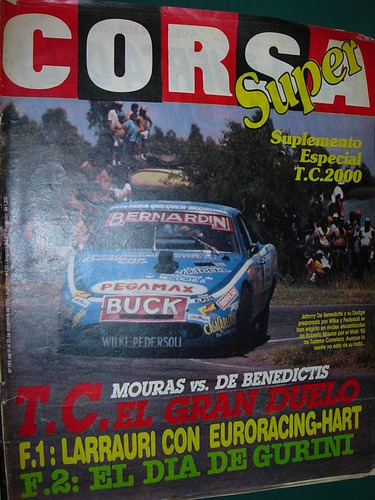 Revista Corsa 1015 Suple Tc 2000 Roberto Mouras Gurini F2 F1