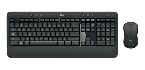 Imagem 1 de 3 de Kit de teclado e mouse sem fio Logitech MK540 Português Brasil de cor preto