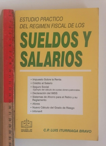 Sueldos Y Salarios. C. P. Luis Iturriaga Bravo (Usado)