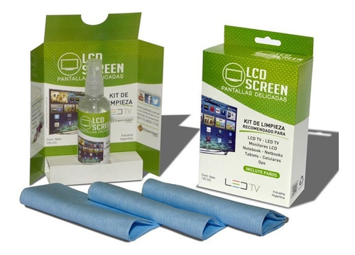 Imagen 3 de 4 de Set Limpieza Chemitec Kit Limpiador Lcd Led Tv Monitor Spray
