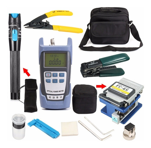 Kit 14 En 1 De Herramientas Para Fibra Optica Ideal Ftth