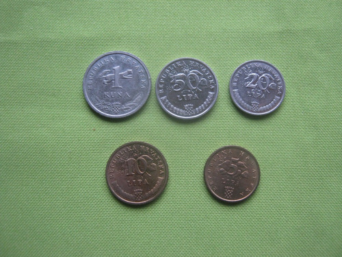 Croacia Lote 5 Monedas  Diferentes 