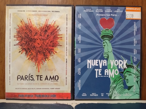 París Te Amo Y Nueva York Te Amo Combo Dvd (Usado)