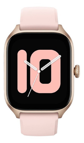 Imagen 2 de 2 de Smartwatch Amazfit GTS 4 1.75" caja black, malla rosebud pink de fluoroelastómero