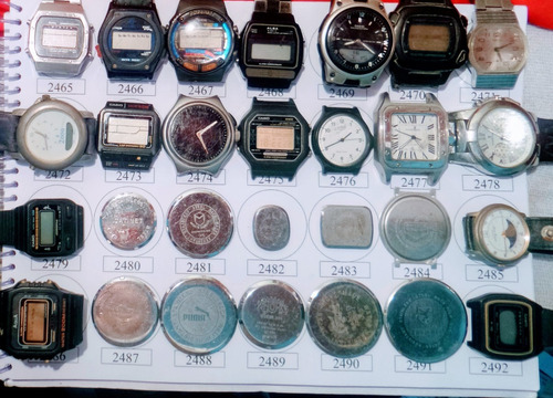 Lote 9 Sucatas Casio E Outros- Máquina Do Tempo (Usado)