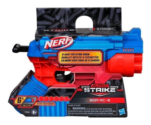Nerf Lançador Strike Rc-6 Com 6 Dardos Hasbro F2985