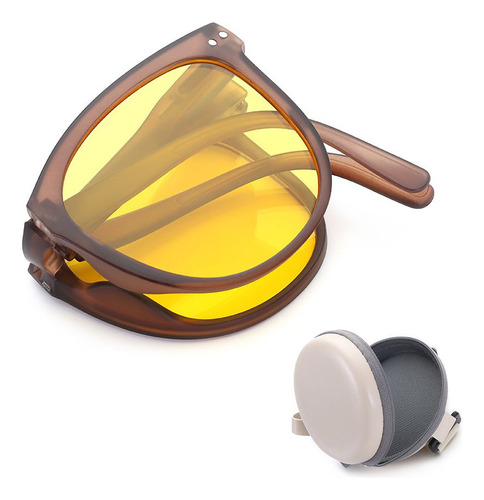 Gafas De Sol Plegables Con Funda, Fáciles De Usar, Para Homb