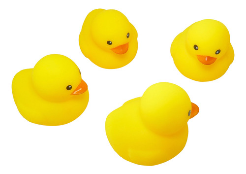 Squeaky Duck Play Toy For Pets Dogs Cats, 4-pack