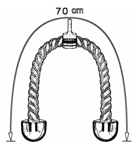 Imagen 5 de 8 de Cuerda Crossfit Entrenamiento Para Agarres Gym Triceps Casa