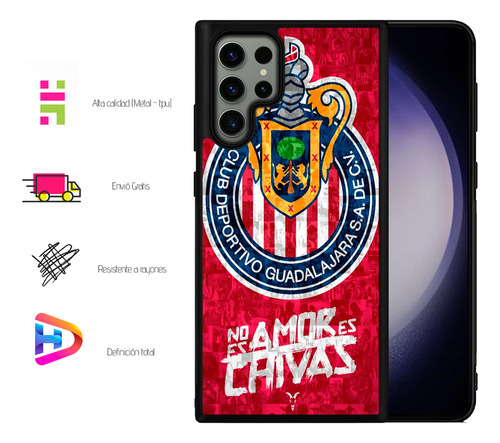 Funda + Extra Para Samsung (todos) Chiivas Del Guadalajaara Samsung A13 5g / A04s