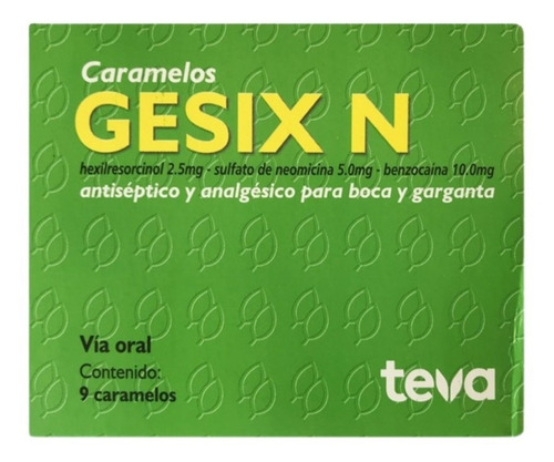 Gesix N Caramelos X 9 Comprimidos - Farmacias Paris