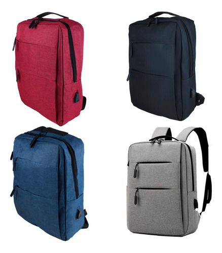 Mochila Resistente Notebook Executiva Tecido Moderno Viagem Cor Preto