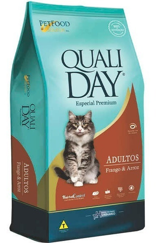 Qualiday Cat Gatos Adultos Frango Arroz 3 Kg