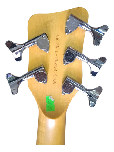 Bajo Corvette Rock Bass By Warwick 5 Cuerdas Activo Diestro Marrón Brillante 5 (Usado)