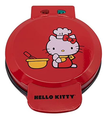 Uncanny Brands Hello Kitty Red Waffle Maker - Make Hello Kit