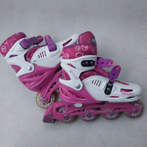 Roller Patins Roller Derby Harmony Tam 3 A 6 Usa (34 A 37) 34 6 Mm Rosa-chiclete (Usado)