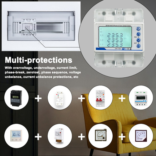 Interruptor De Religamento Wifi 3p4w Com Lcd E Íon