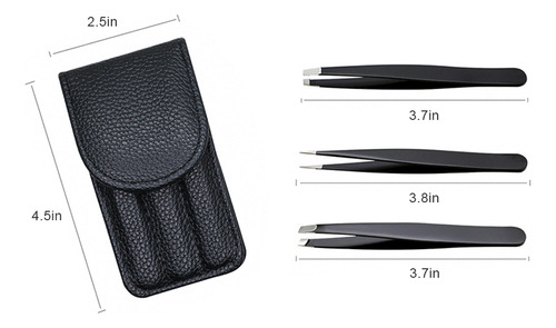 Pinzas De Maquillaje De Acero Inoxidable Para Cejas Y Vello