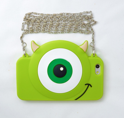 Funda iPhone SE, 5, 5s Mike Wazowski Monstesr Inc Silicona