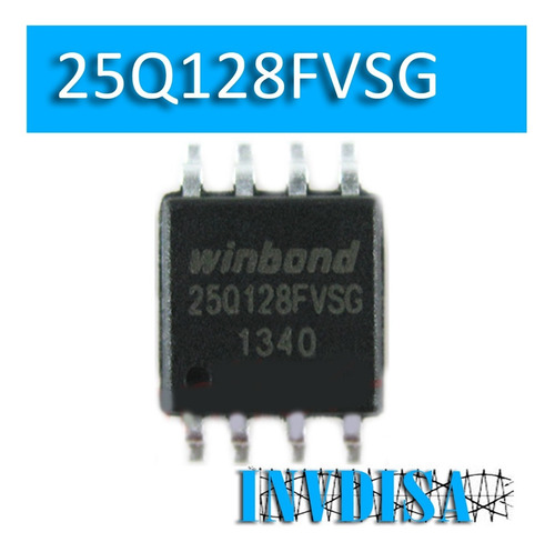 3pzas Integrado Winbond W25q128fvsq 25q128fvsq - Programado (Usado)