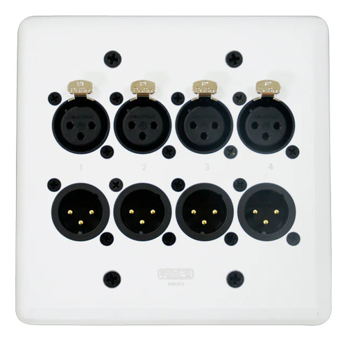 Wallcat 8 Macho-hembra Xlr Blanco Wc851-w
