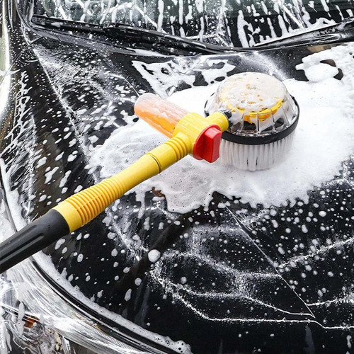Kit De Cepillos De Espuma Giratorios Para Limpieza De Automó