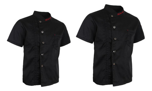 2 Chamarras De Chef Unisex, Abrigo, Camisa De Manga Corta,