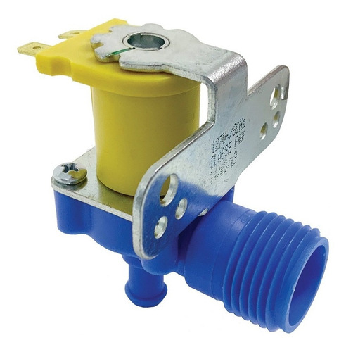 Valvula Solenoide Simples Entrada Agua Reta Com Suporte 127v