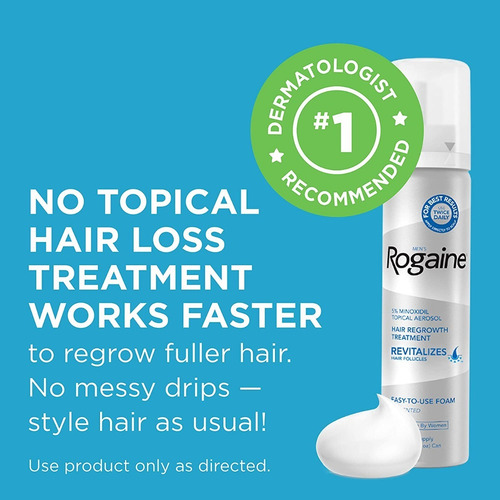 Imagen 8 de 9 de Men´s Rogaine Foam 5% Three Month Supply