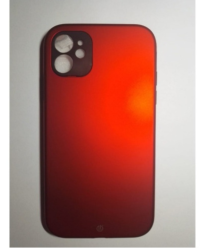  Funda Para Teléfono Para iPhone 11, Modelo 3 En 1 Liso Roja