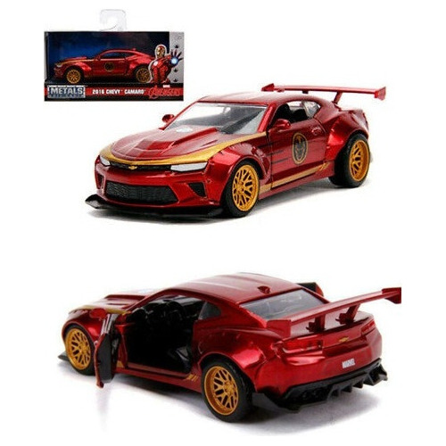 Chevrolet Camaro Marvel Iron Man - Auto Carro A Escala 1/32 