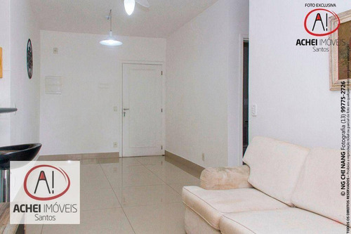 Imagem 7 de 30 de Apartamento Com 2 Dormitórios, Sala Com Sacada, Lazer Completo, 1 Vaga À Venda, 64 M² Por R$ 455.000 - Marapé - Santos/sp - Ap10953