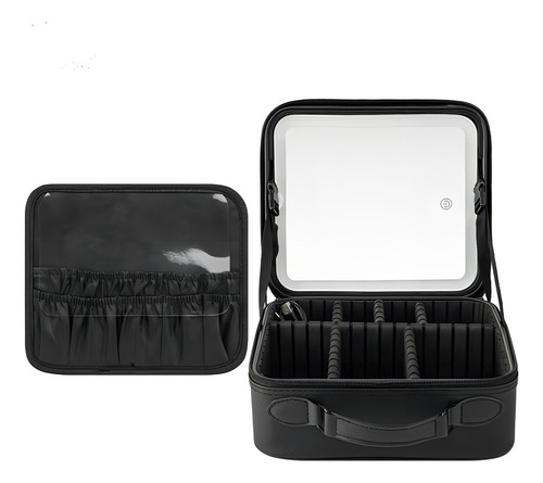 Pj Estuche De Cosméticos Viaje Portátil Con Luz Led