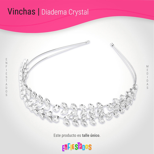 Corona Diadema Tiara Cristal Fiesta De Disfraces