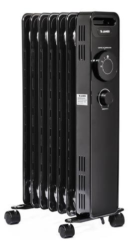 Radiador De Aceite James 1500w Negro - Envio Gratis En Mvd