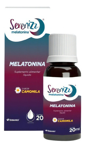 Serenizz Melatonina 20ml Herbamed Sabor Camomila