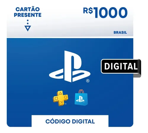 Cartão-presente digital da PlayStation Store