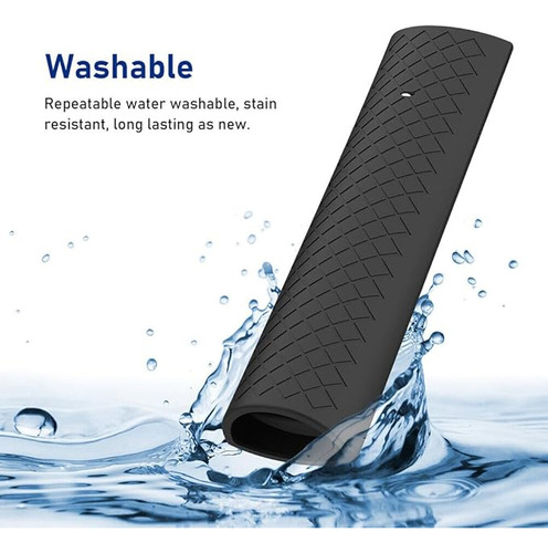 Funda De Silicona Para Control Remoto De Voz Hisense Erf3a90 Compatible Con Hisense U7g U9g U8 Series 4k Uled Cubierta De Silicona Remota Negro Y Azul 2 Piezas