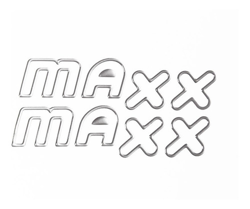 Adesivo Emblema Maxx Celta Classic Corsa Resinado Prata Par Clr022 Frete Grátis Fgc