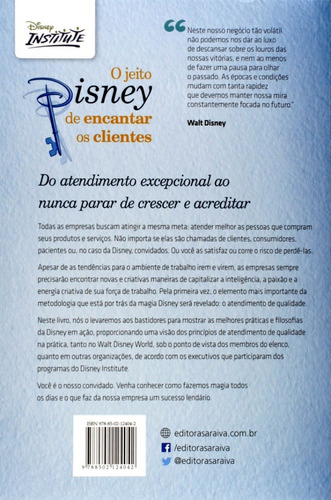 Imagem 2 de 2 de Livro O Jeito Disney De Encantar Os Clientes Disney Institut