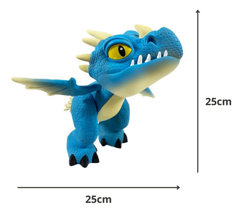 Tempestade Dragões Baby Pupee 25cm Vinil Colecionável