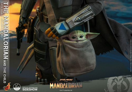The Mandalorian The Child Grogu Hot Toys 1 / 4 Figura Escala