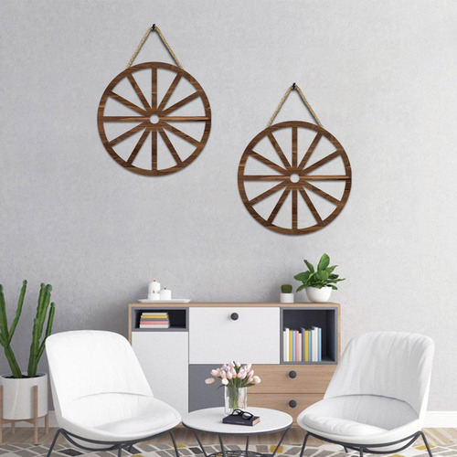 2 Piezas De Rueda De Carreta De Madera, Manualidades