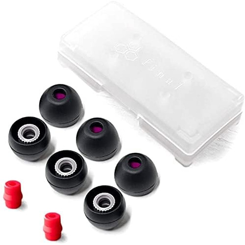 Audio Black+black/red Silicone Type E Eartips Kit With ...