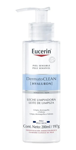 Leche Facial Limpiadora Eucerin Dermato Clean Hyaluron 200ml