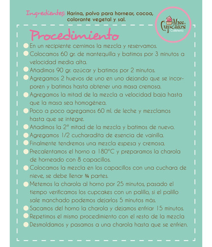 Harina Artesanal Para Preparar Cupcakes De Red Velvet (2)